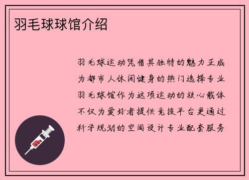 羽毛球球馆介绍
